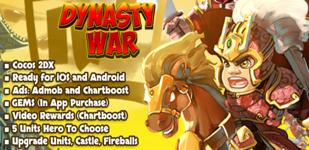 Dynasty Wars - Cocos2dx (Android iOS)