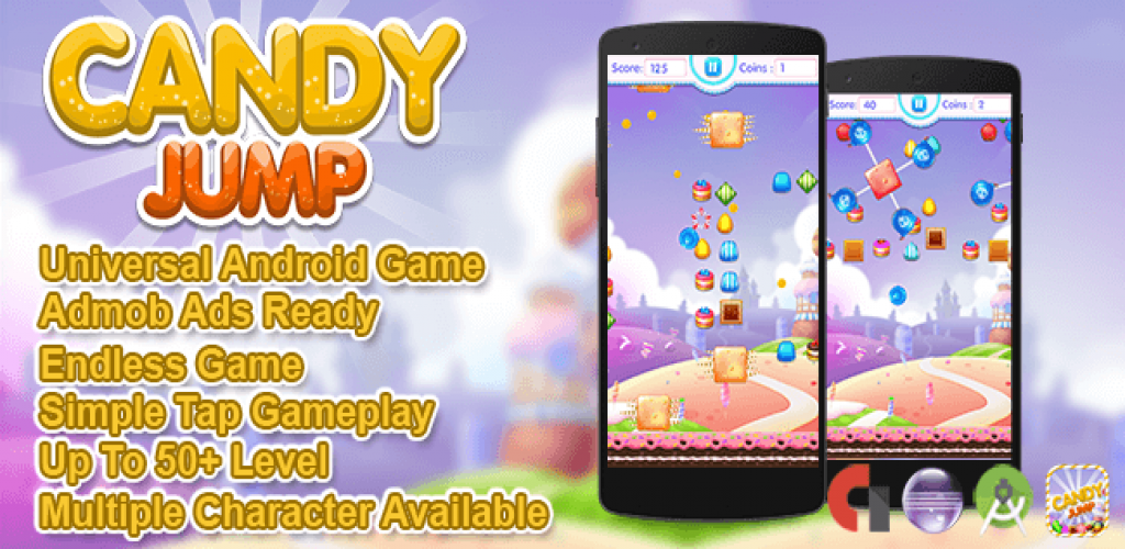 Candy Jump game for iOS  android