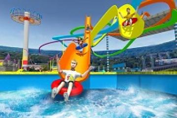 Water Slide Rush Racing : Uphill Water Park Stunt & Ride Adventure