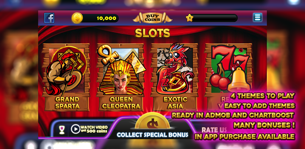 Slots 4 Theme HD - Grand Sparta , Queen Cleopatra , Exotic Asia , Real Vegas.
