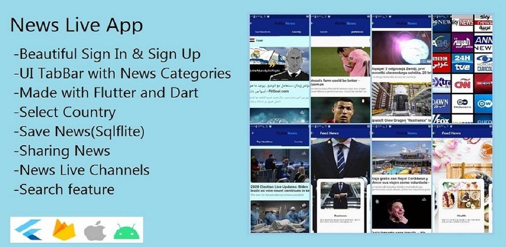 News Live Flutter App With Admin Panel