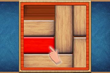 UnBlock Red Wood Escape Puzzle