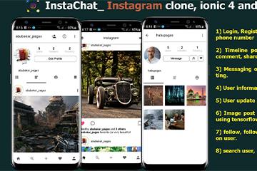 InstaChat - Instagram Clone Ionic 4  Firebase