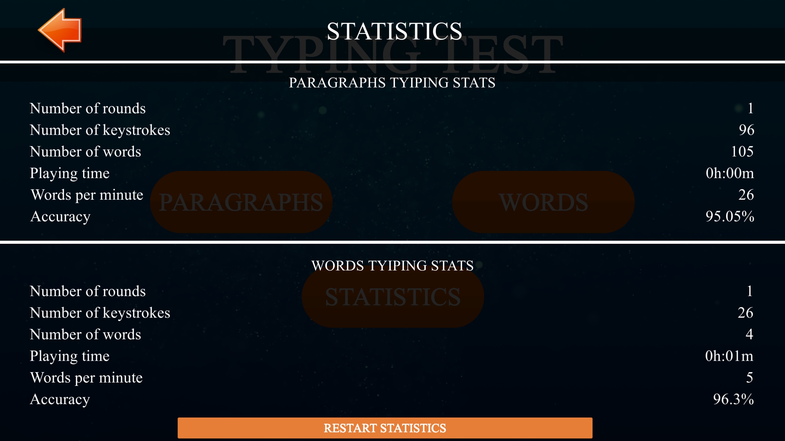 Typing Test - test how fast can you type - Practice your skills in paragraphs  words typing modes