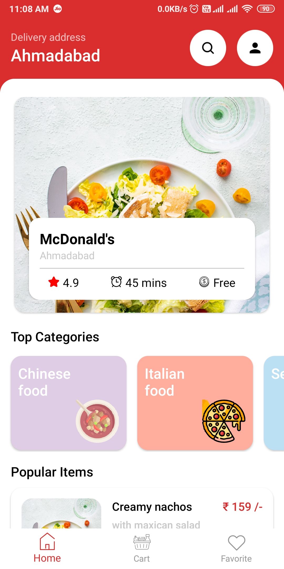 Food Delivery App XML UI Kit