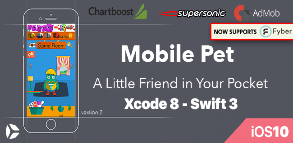 Mobile Pet - A Little Friend in Your Pocket! iOS 10  Swift 3 ready