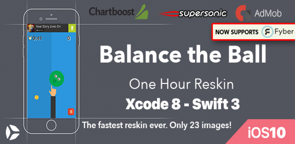 Balance the Ball â€“ One Hour Reskin - iOS 10  Swift 3 ready