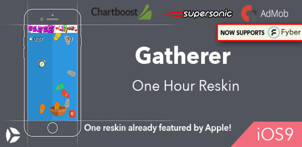Gatherer – One Hour Reskin - iOS 10  Swift 3 ready