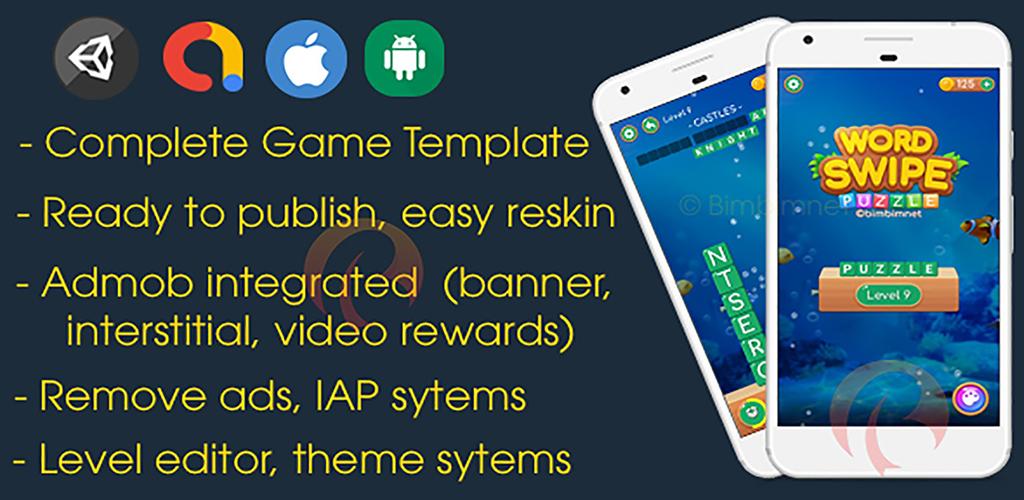Word Swipe Puzzle - Unity Template Project