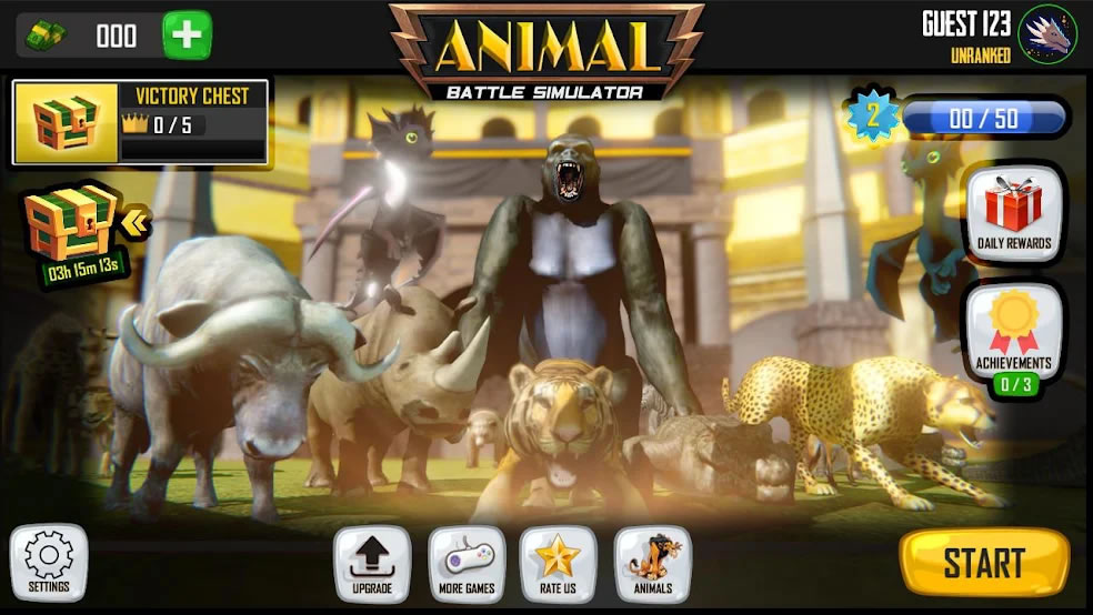 Animal Battle Simulator 2021