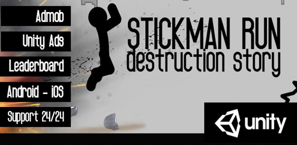 Stickman Run -Destruction Story