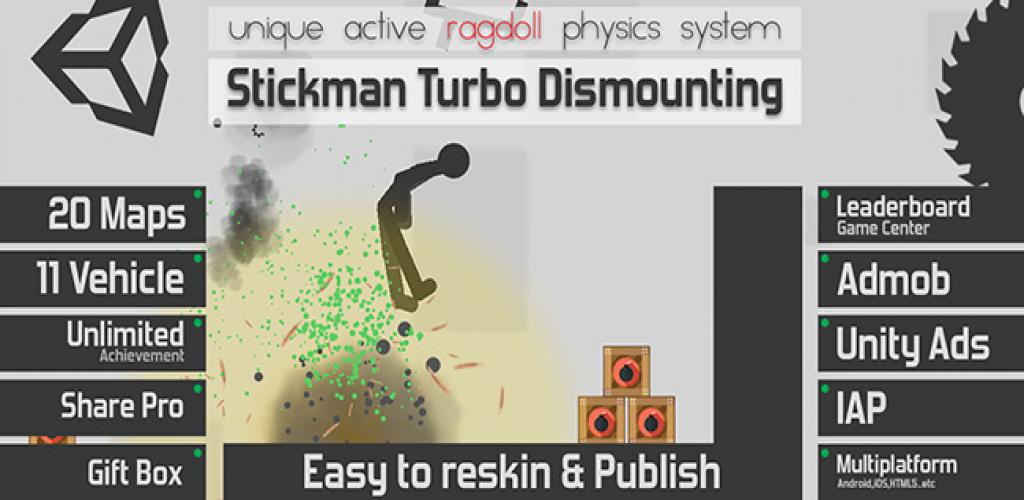 Stickman Turbo Dismounting-Completed Project Unity